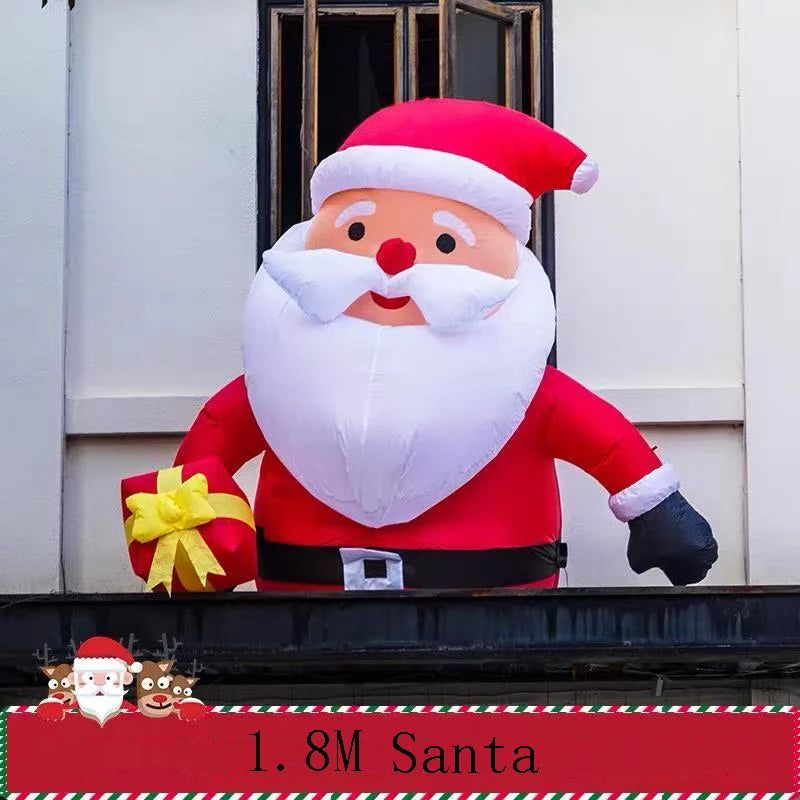 Père Noël Grimpeur Gonflable 2,4 m – Décoration Extérieure – vue 21