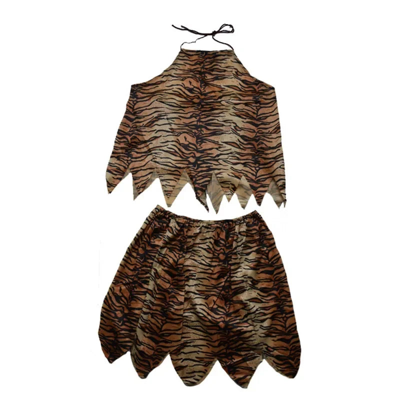 Déguisement Sauvage Préhistorique Sexy Imprimé Tigre – vue 2