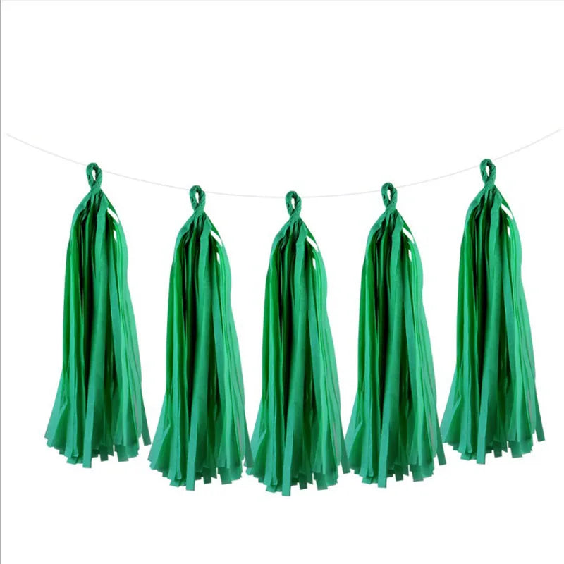 Guirlande Rideau Pompons Papier de Soie Décoration Fête – vue 18