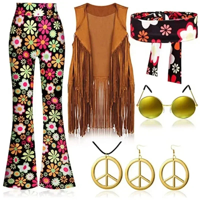 Gilet Hippie à Franges Femme – Années 60-70 – vue 5