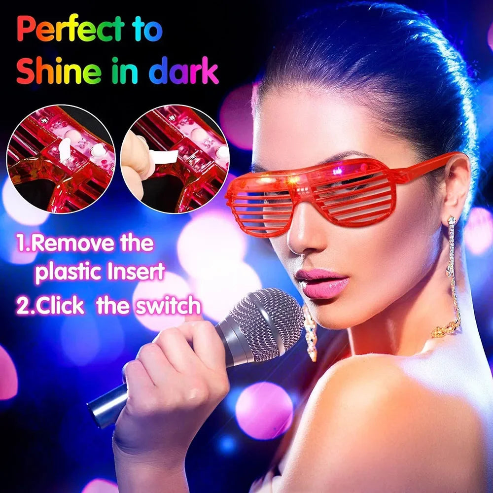 Lunettes LED Lumineuses de Fête – vue 4