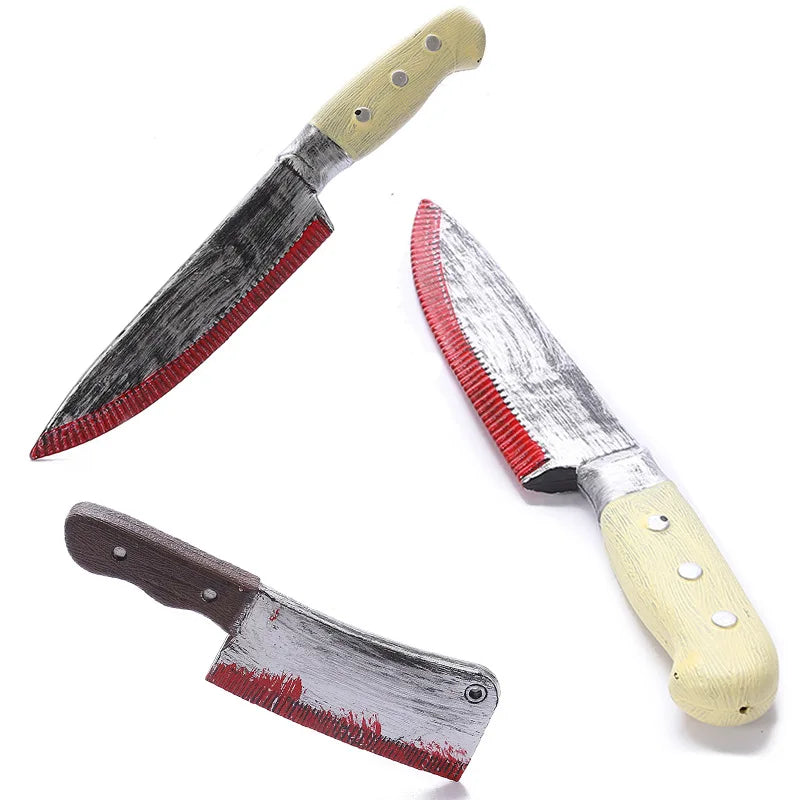 Couteau de Cuisine Ensanglanté Factice 30 cm – vue 2