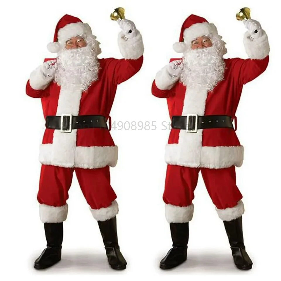 Costume de Père Noël Complet Adulte avec Bonnet – vue 2