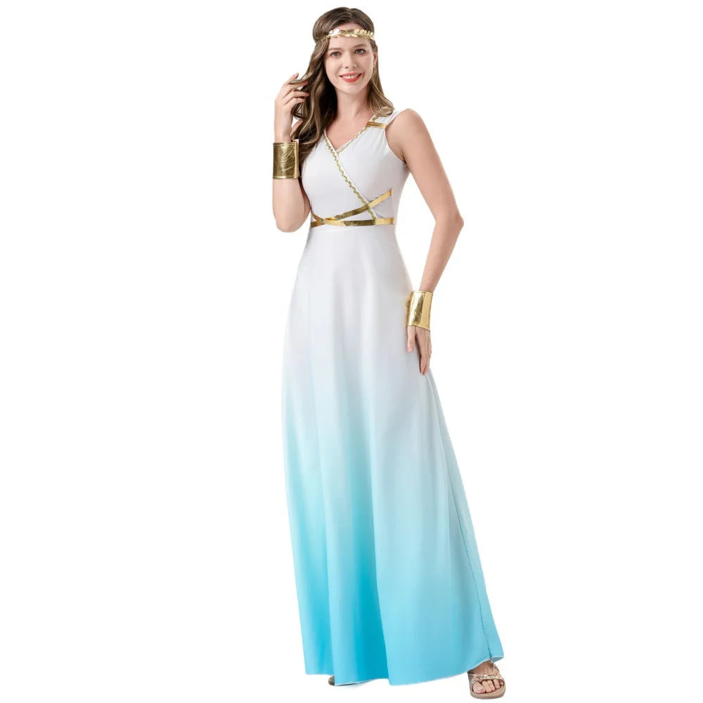 Robe Longue de Déesse Grecque Sexy – vue 5