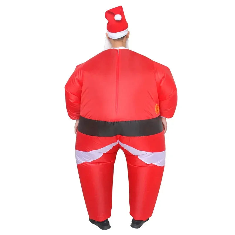 Déguisement Gonflable Père Noël Adulte – Classique – vue 5