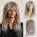 Perruque Rock Années 70-80 Longue Bouclée Homme – vue 9