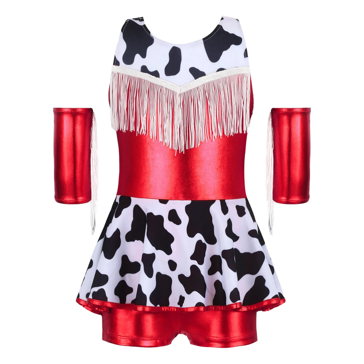 Déguisement Cowgirl Fille Métallisé avec Chapeau et Bandana – vue 12