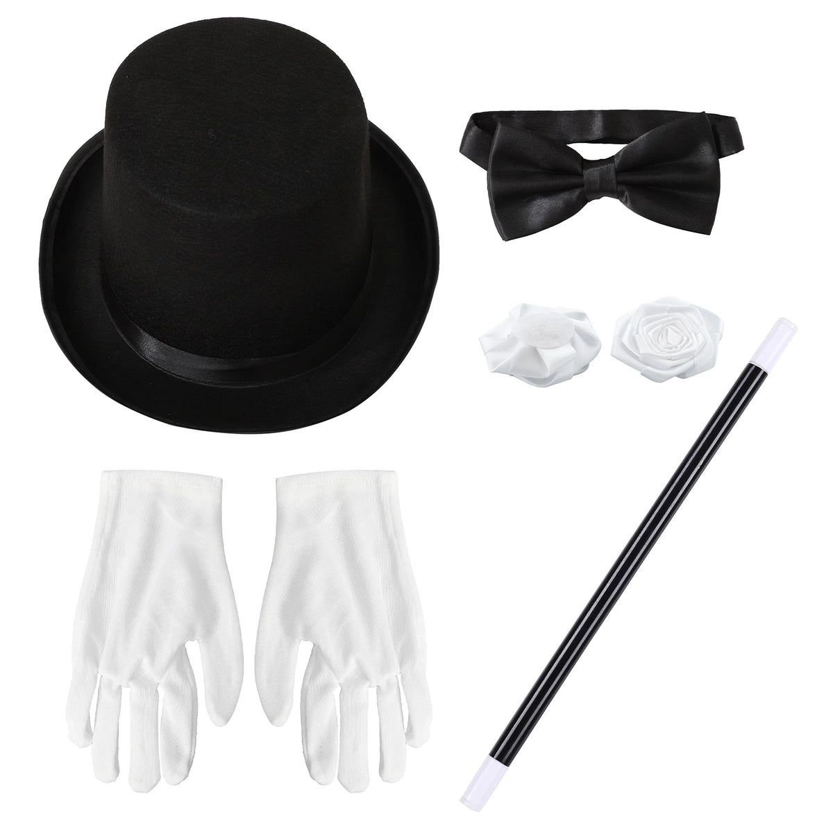 Chapeau Melon et Canne de Magicien – vue 6