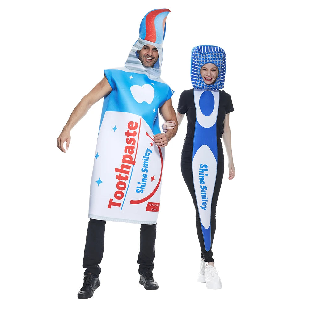 Déguisement Couple Brosse à Dents et Dentifrice – vue 5