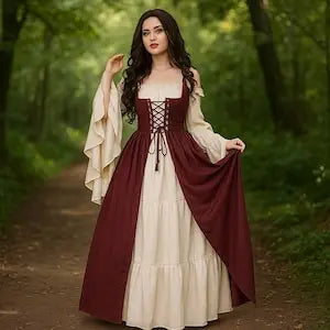 Déguisement Médiéval Renaissance Femme - Robe Steampunk