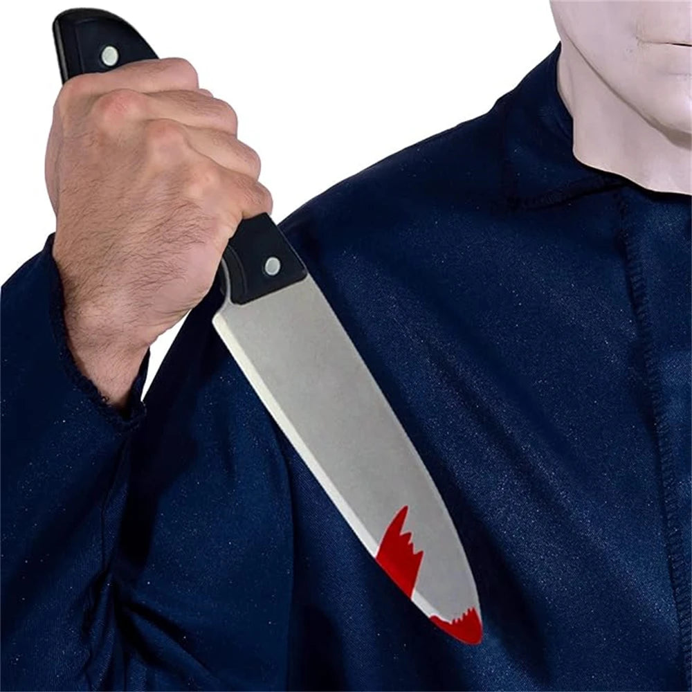 Couteau Ensanglanté 30 cm Réaliste en Plastique