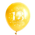 Lot de 15 Ballons Latex Or, Argent et Confettis – vue 3