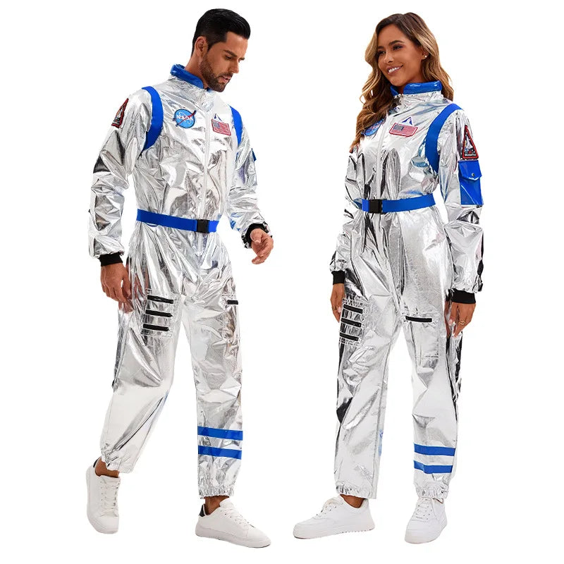 Déguisement Astronaute Adulte — Combinaison Argentée et Lunettes – vue 5