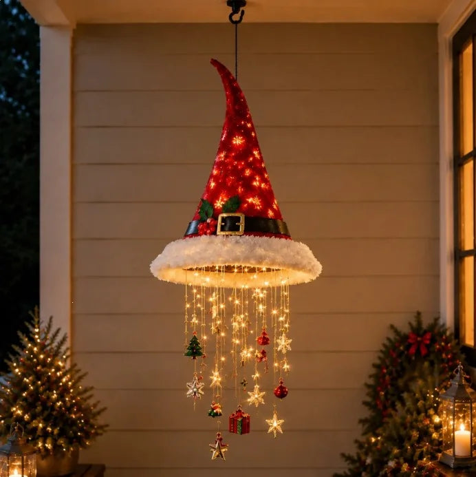 Guirlande Lumineuse Bonnets de Père Noël LED – Décoration Sapin – vue 9