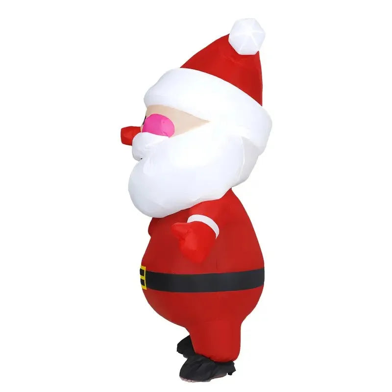 Déguisement Gonflable Père Noël Grosse Tête – vue 6