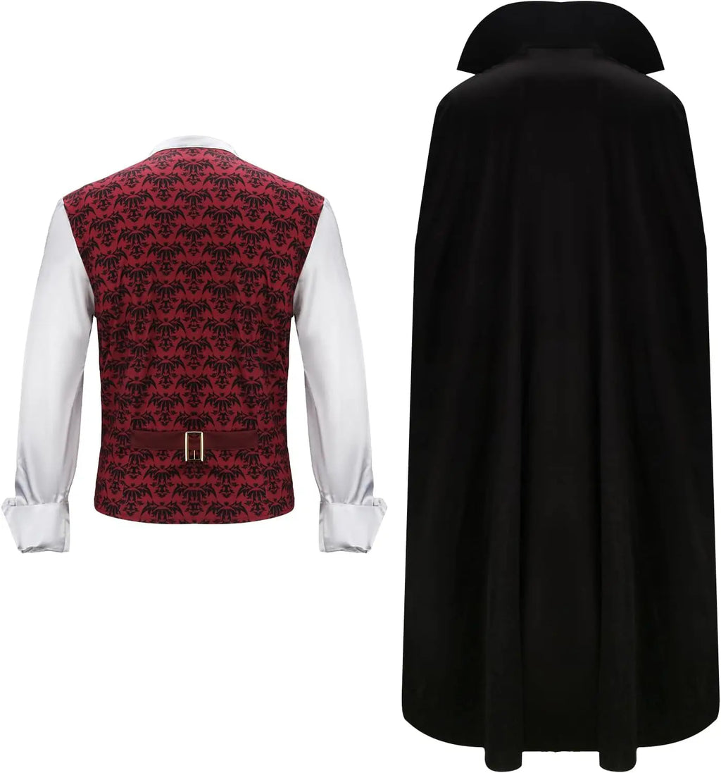 Déguisement Vampire Diable Homme avec Cape – vue 2