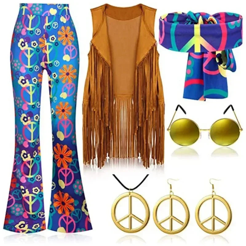 Gilet Hippie à Franges Femme – Années 60-70 – vue 6