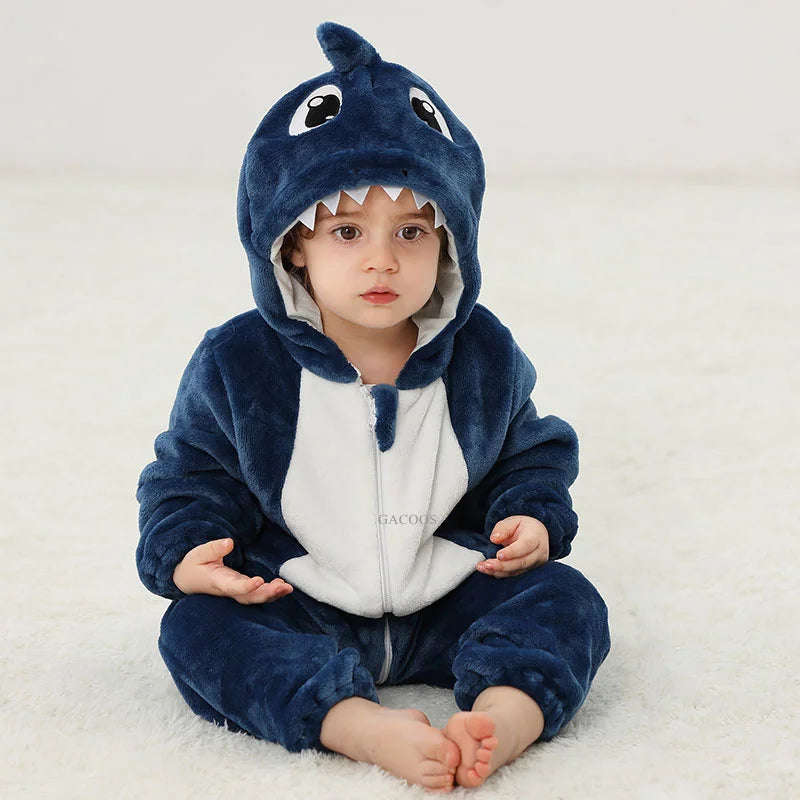 Combinaison Bébé Kigurumi – Requin, Licorne, Panda – vue 37