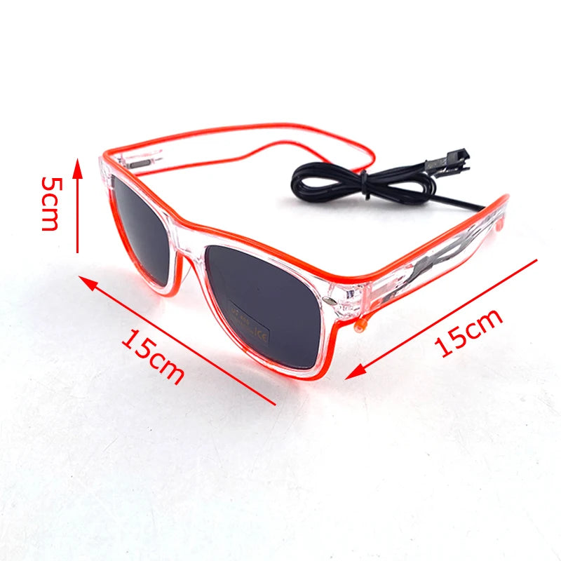 Lunettes Néon LED Lumineuses – vue 2