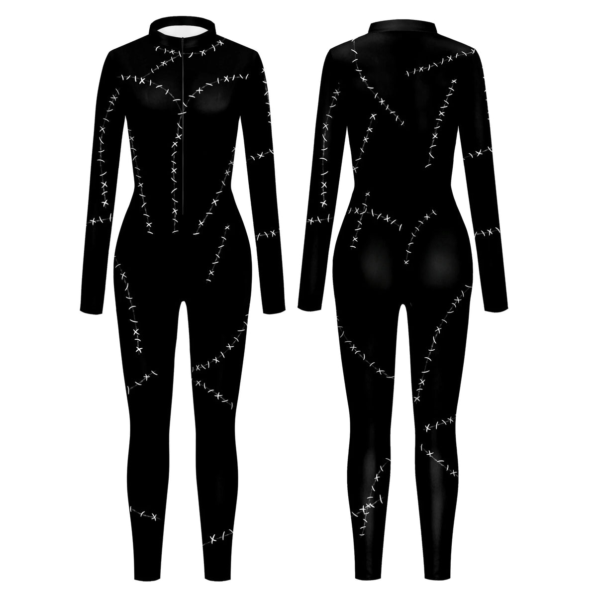 Combinaison Chat Noir Femme - Costume Moulant Halloween