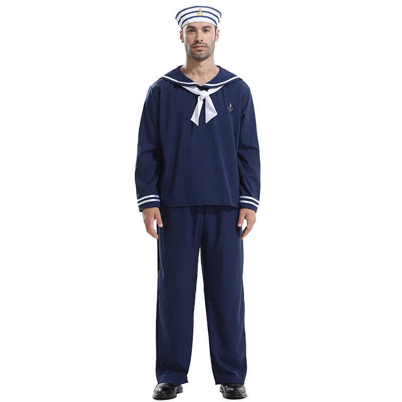 Déguisement Marin 3 Pièces – Chapeau, Haut et Pantalon