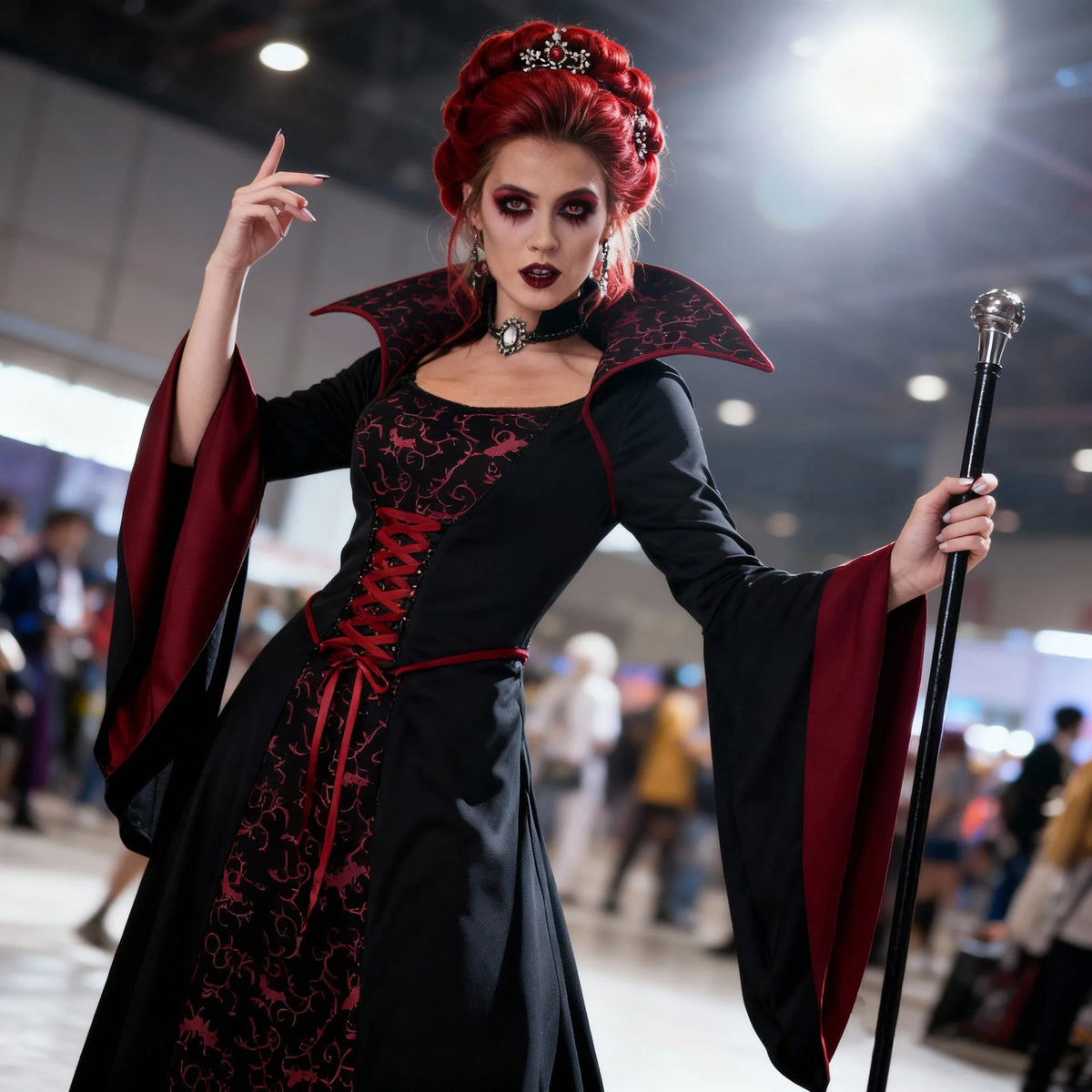 Déguisement Vampire Démon de Scène Adulte – vue 4
