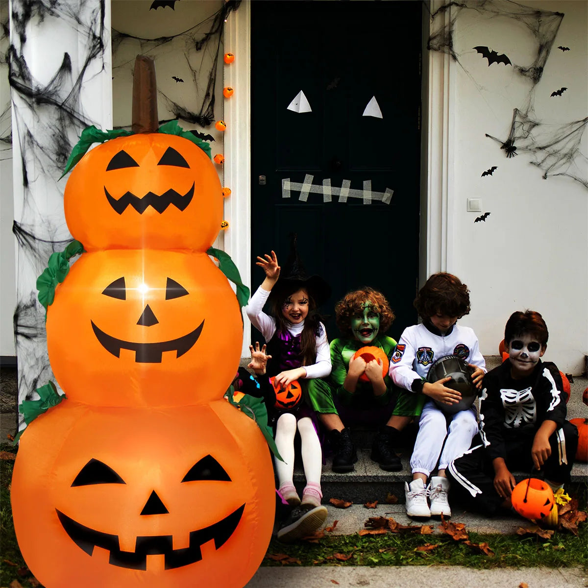 Décoration gonflable citrouilles Halloween - Panoplia
