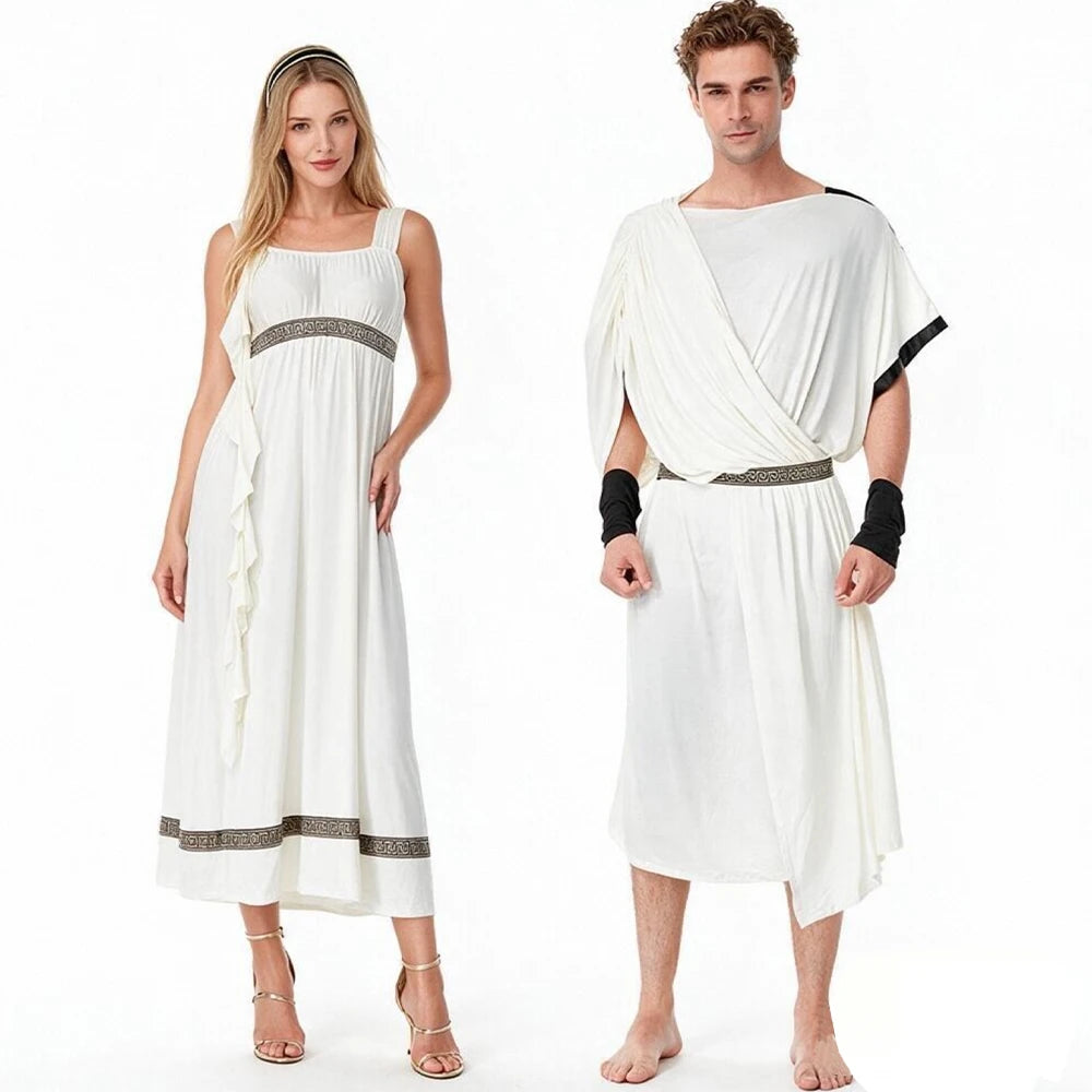 Déguisement Couple Dieu et Déesse Grecs – Toges Antiques