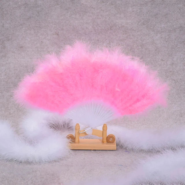 Éventail à Plumes Pliant - Style Gothique Lolita Danse – vue 9
