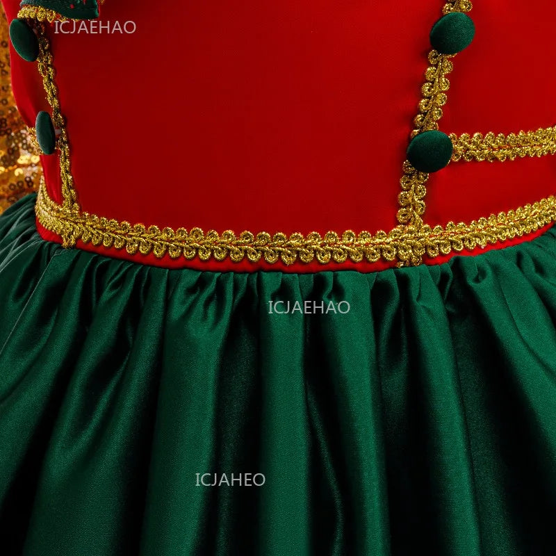 Robe de Fête de Noël Fille – Tenue de Lutin – vue 5