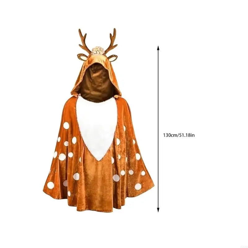 Cape de Biche avec Capuche à Bois – vue 4