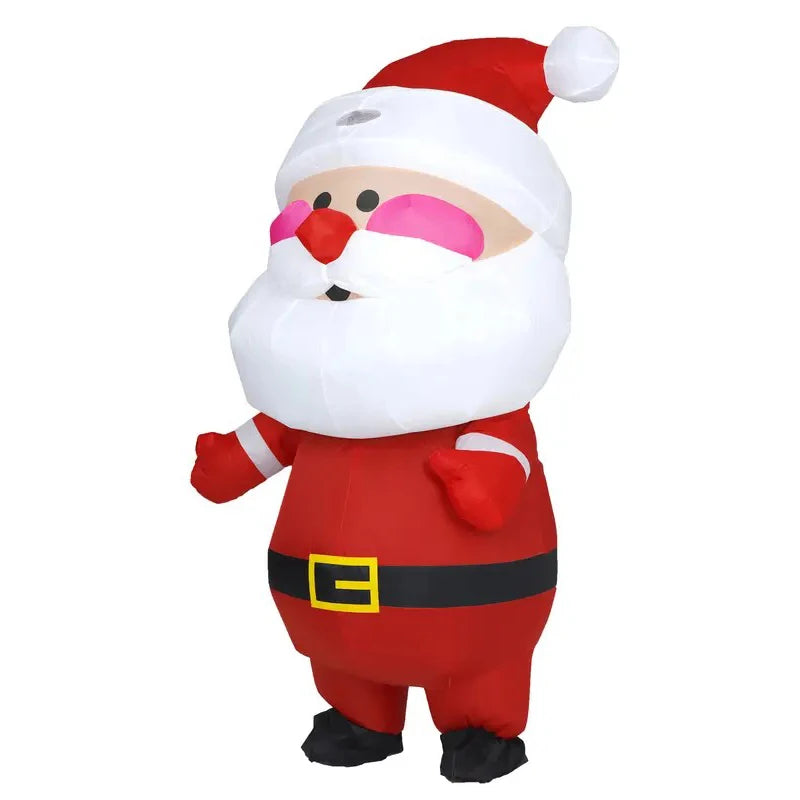 Déguisement Gonflable Père Noël Grosse Tête – vue 5