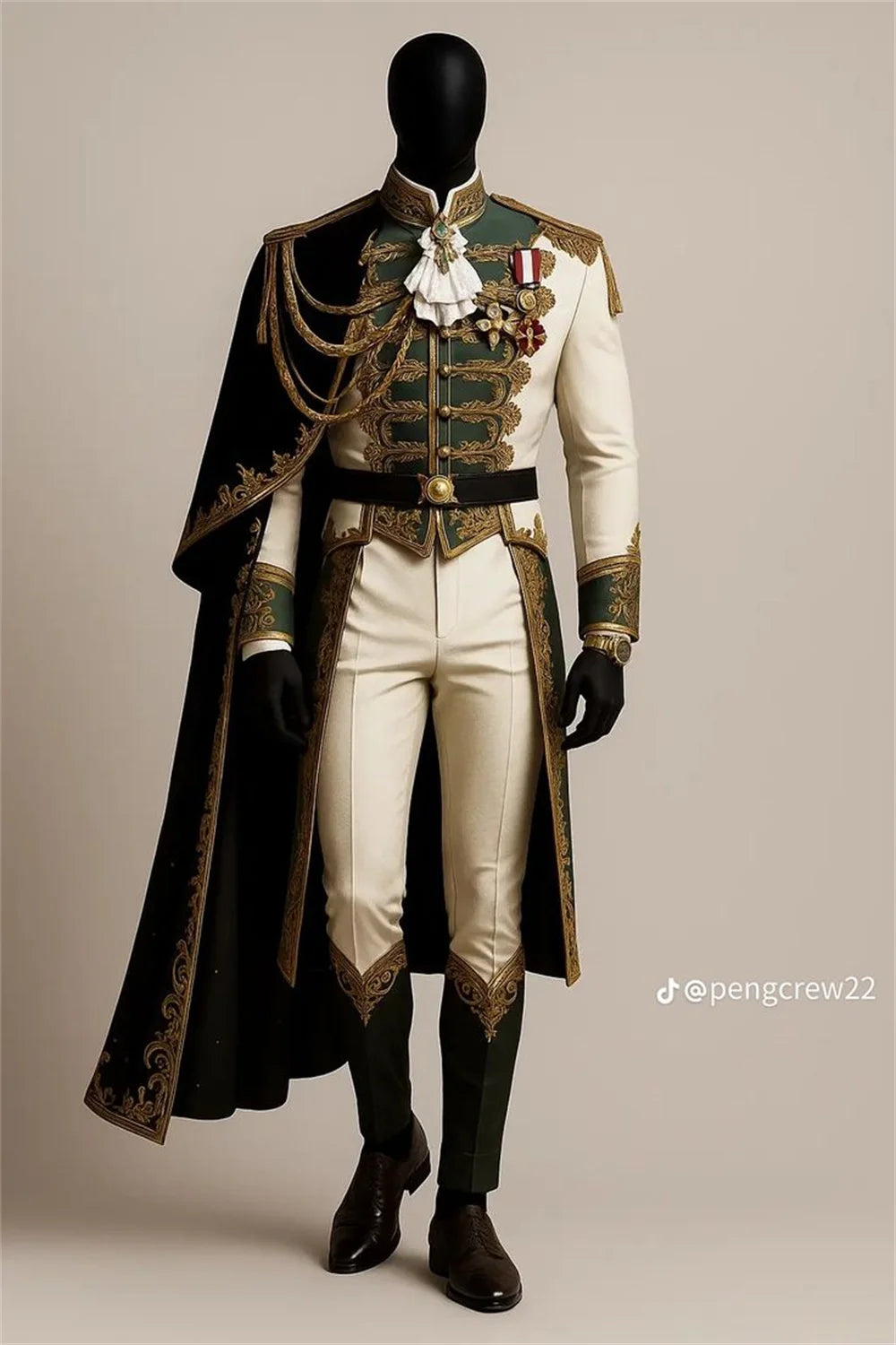Costume de Prince Officier Steampunk Victorien Homme – vue 2