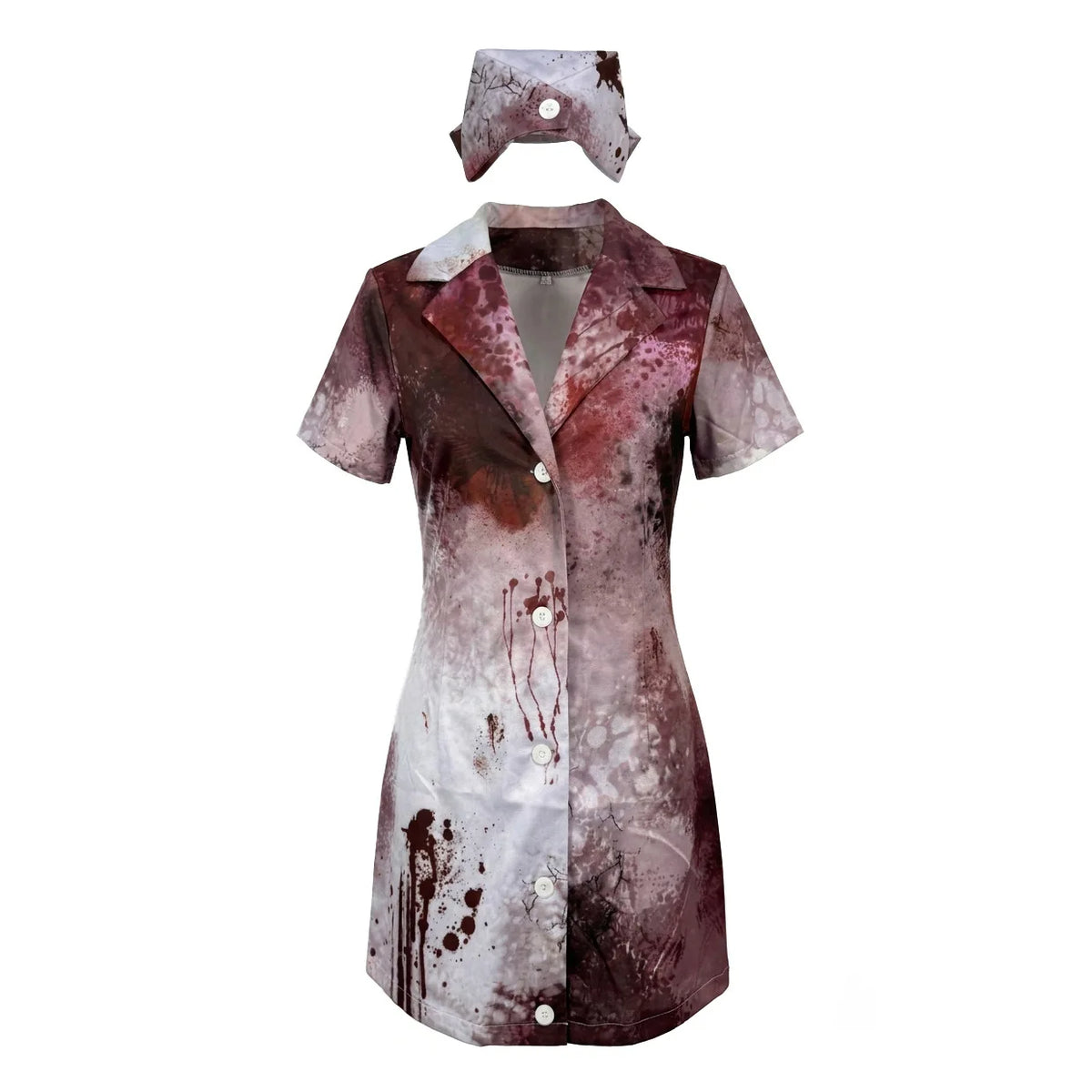 Déguisement Infirmière Zombie Déchirée avec Coiffe – vue 8