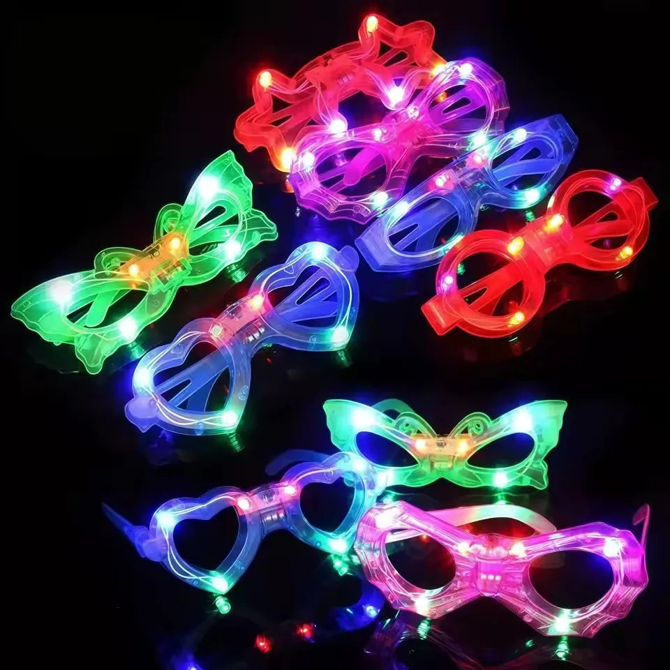 Lot de 6 Lunettes LED Lumineuses – Formes Variées – vue 6