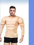 T-Shirt Faux Muscles Bodybuilder Homme – vue 5