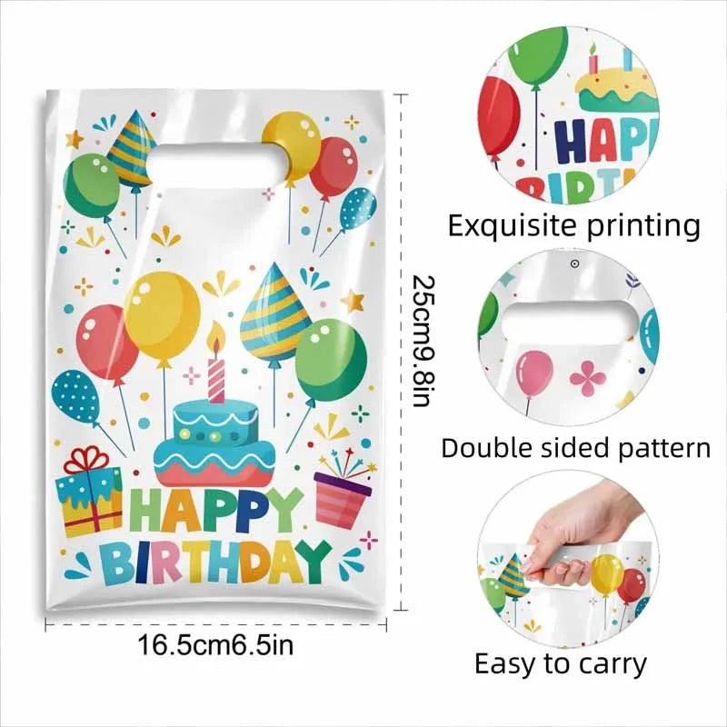 Lot de Sacs Cadeaux Anniversaire Enfant