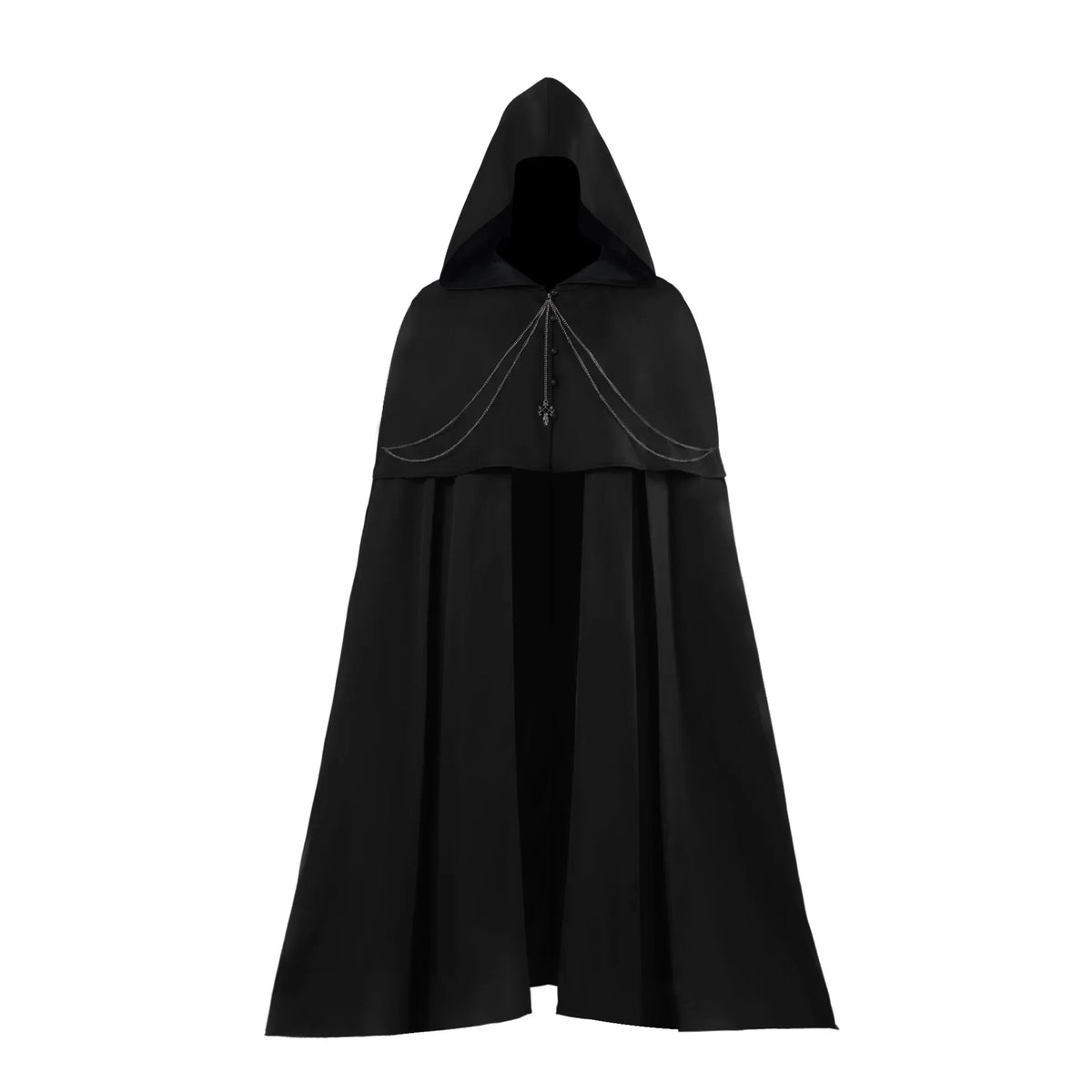 Cape Gothique à Capuche – Chevalier Noir, Vampire, Faucheuse – vue 6