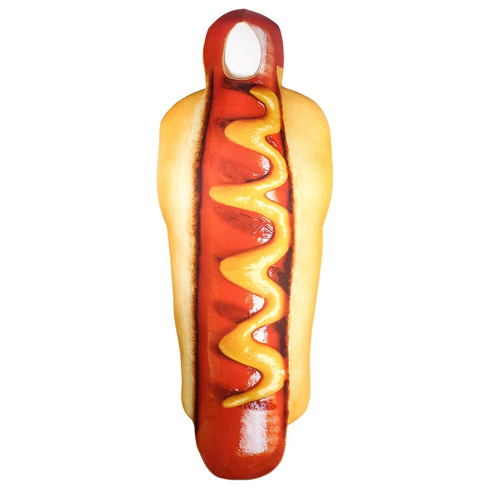 Combinaison Imprimé Fast-Food Rigolote – Hot-Dog, Pizza, Burger – vue 7