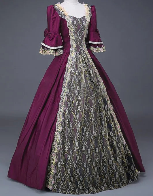 Robe Médiévale Reine Femme – vue 2