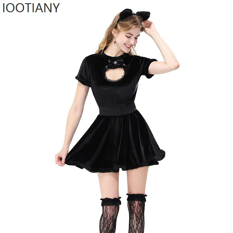 Robe Soubrette Chat Gothique – vue 4