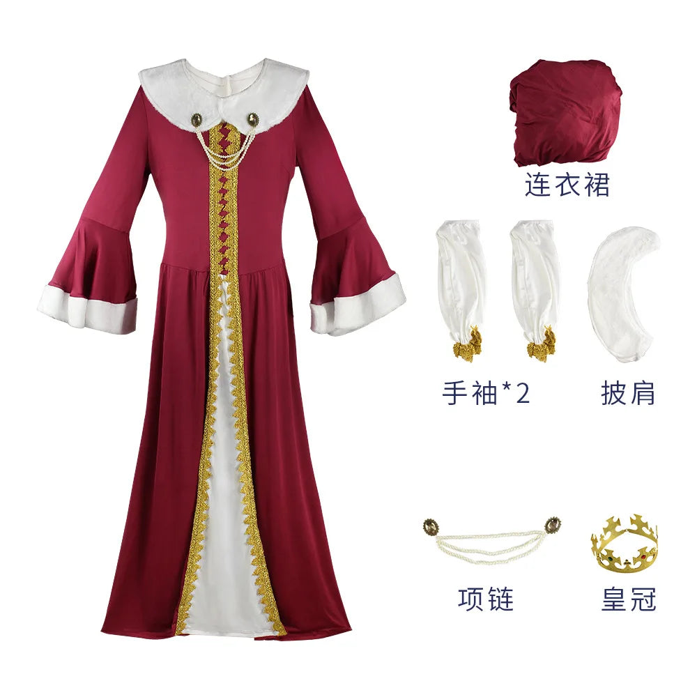 Kit Duo Déguisement Roi et Reine Médiévaux – vue 5