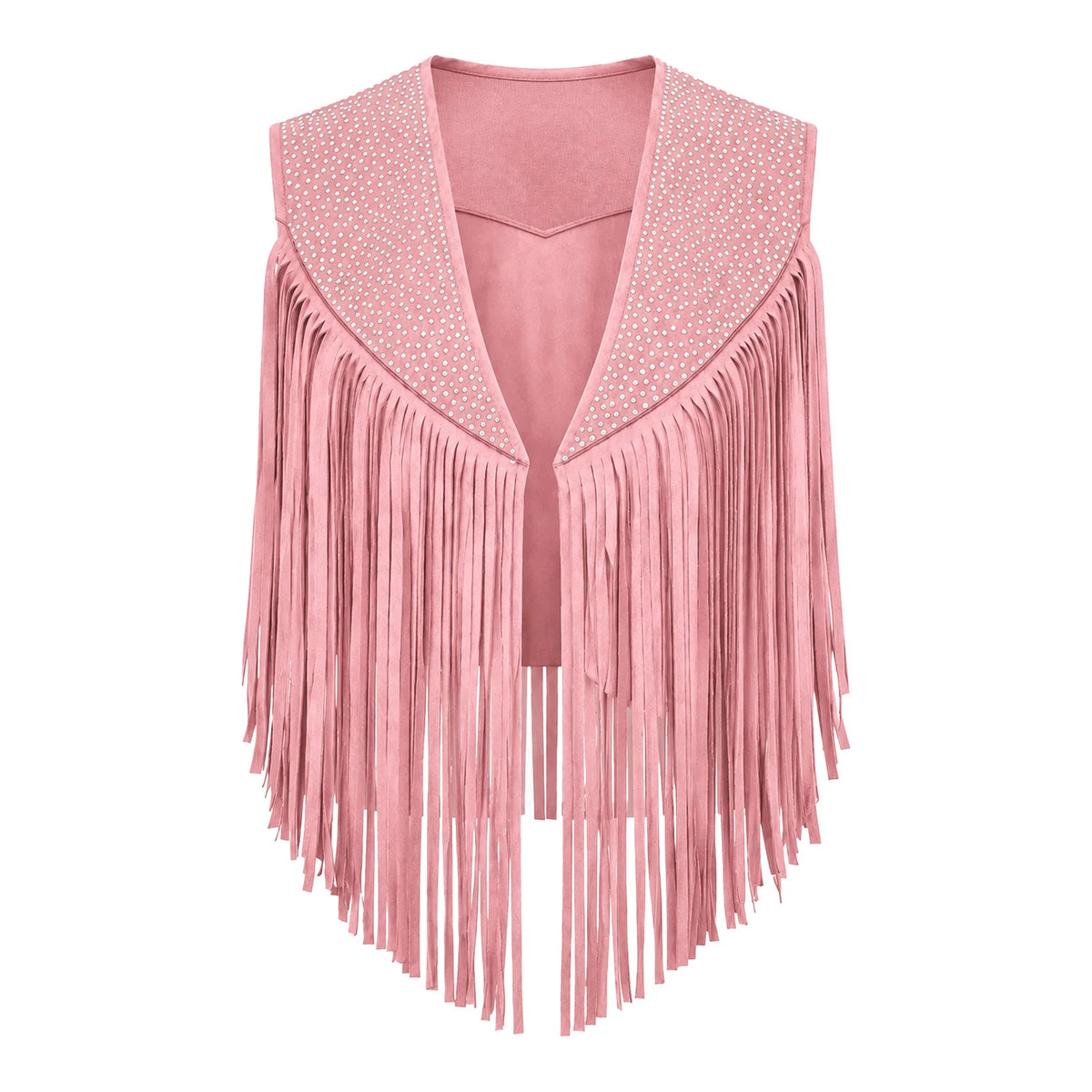 Gilet Cowgirl à Franges et Strass Femme – vue 7