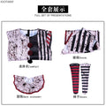 Combinaison Clown Sanglant Femme – Tenue de Cirque Gothique Rayée – vue 7