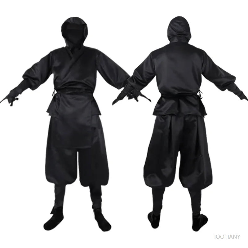 Déguisement Ninja Samouraï Adulte – Kimono à Capuche Noir – vue 3