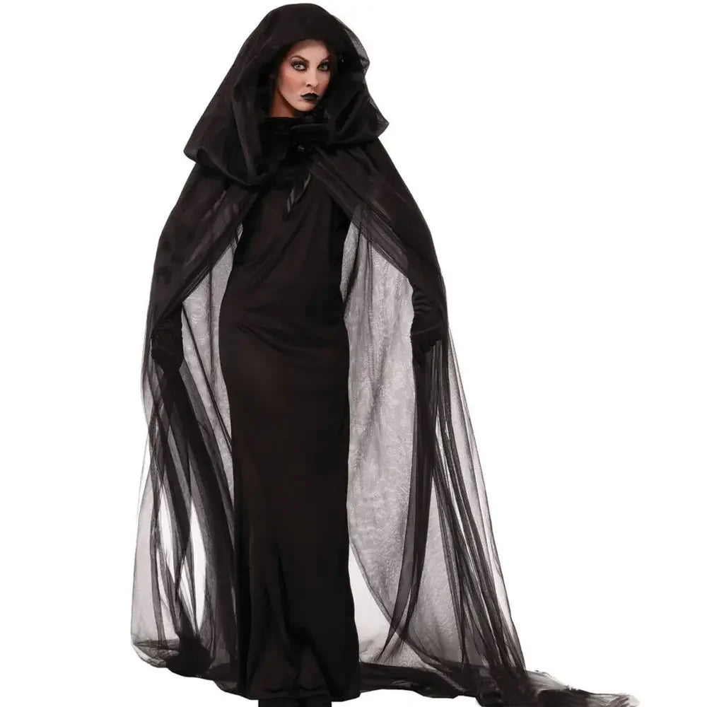 Robe Sorcière Vampire à Capuche Sexy – vue 7