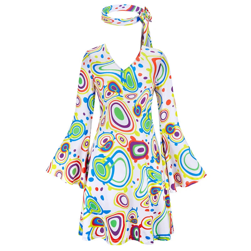 Robe Disco Années 70 Sexy avec Bandeau – vue 25