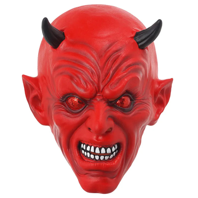 Masque Diable Rouge Effrayant – Masque d'Horreur Adulte
