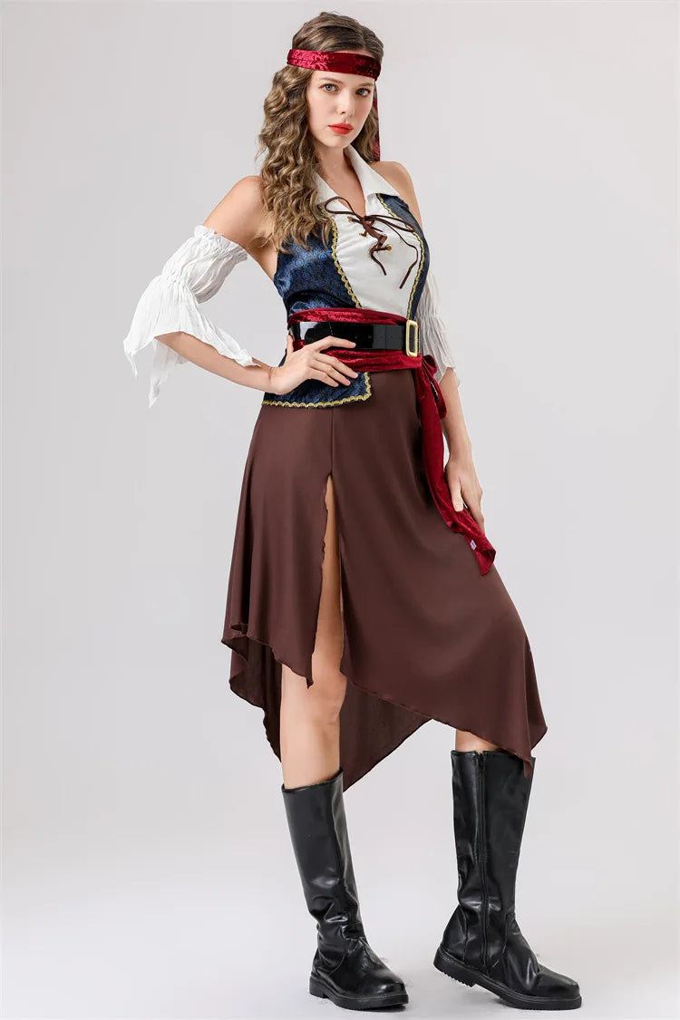 Déguisement Pirate pour Femme — Ensemble Haut et Jupe – vue 6
