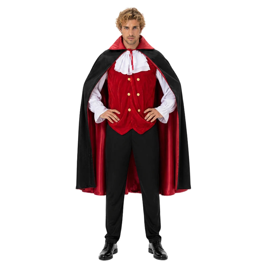 Costume Vampire Gentleman Homme – Ensemble avec Cape – vue 2